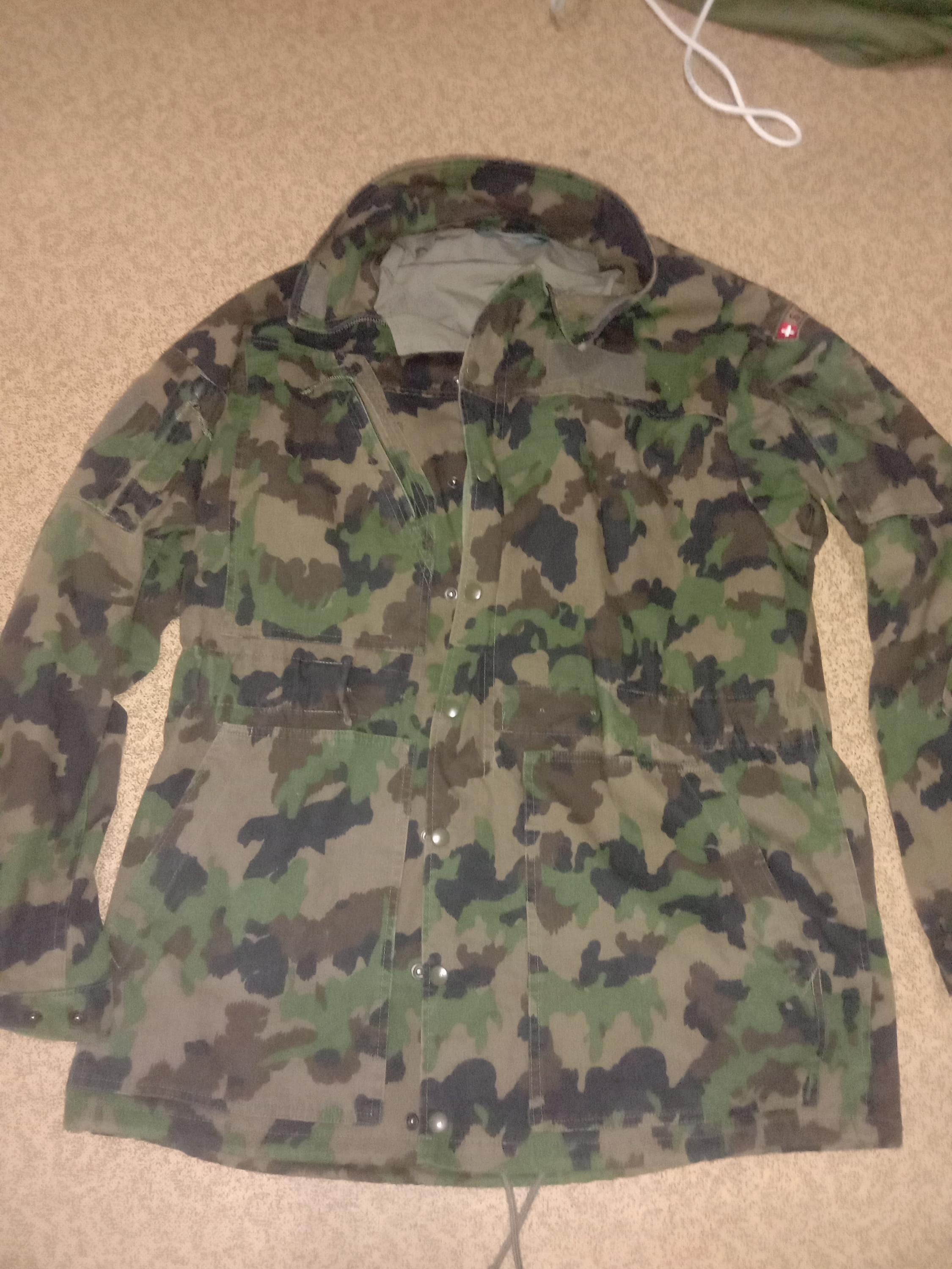 Swiss Army Military Surplus Cold Weather Jacket TAZ 90 Camouflage 
