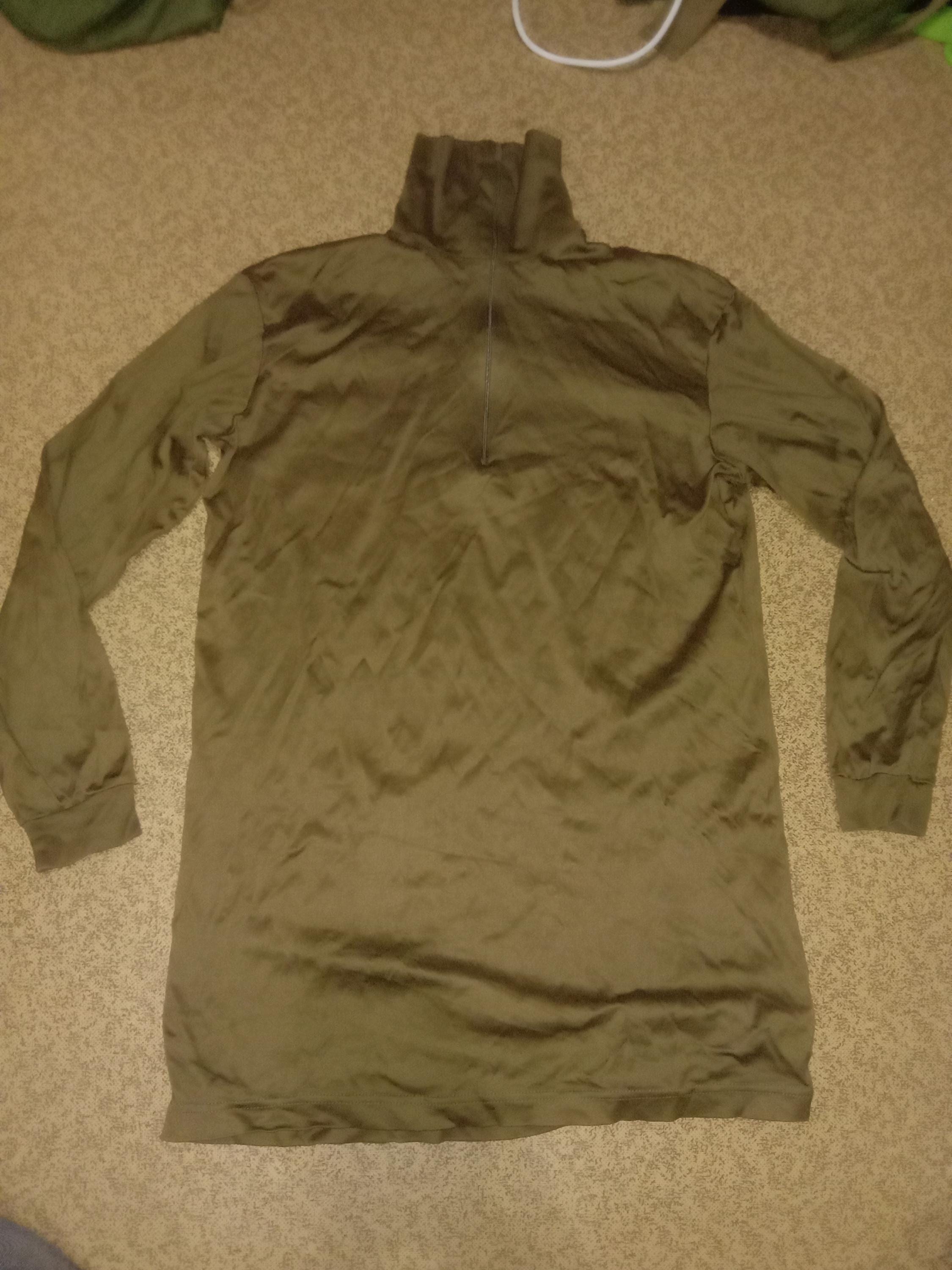 Genuine Swiss Army Military Surplus Quarter Zip Neck Long Sleeve