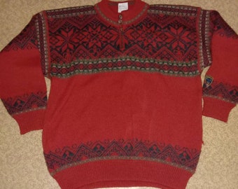 Vintage traditional Norwegian sweater Dale of Norway Thunder bay sz XL