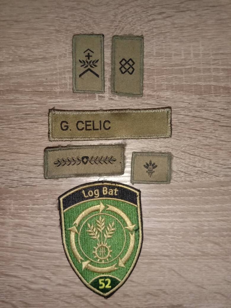 Set of modern Swiss army velcro patches insignias used with Etsy