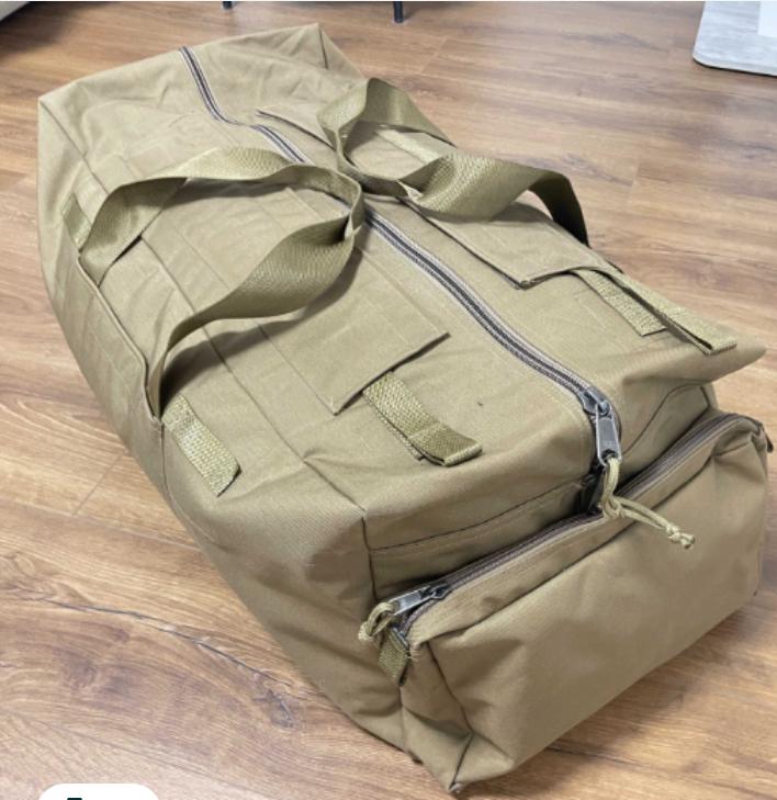 Norwegian Army Surplus Duffle Bag, Bergans Coyote Brown Cordura