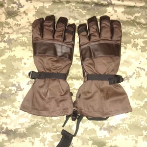 Original military surplus Ukrainian army issue extreme cold weather waterproof insulated winter combat gloves Westram Perun IV sz 10 (XL)