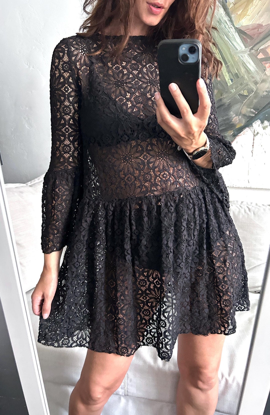 lace black maxi dress Knowles core Fabric:Two Tone Satin MANGO Asymmetric Neck Draped