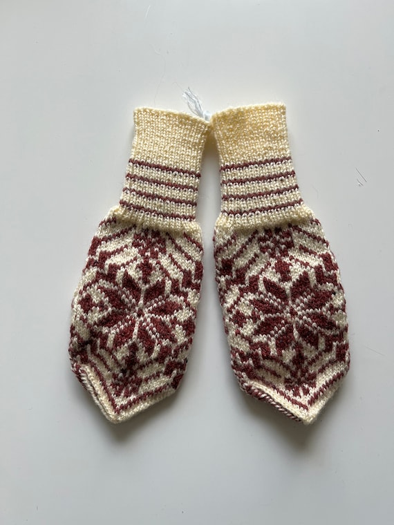 Beautiful Boho Mittens / Handknitted Hand Warmers… - image 1