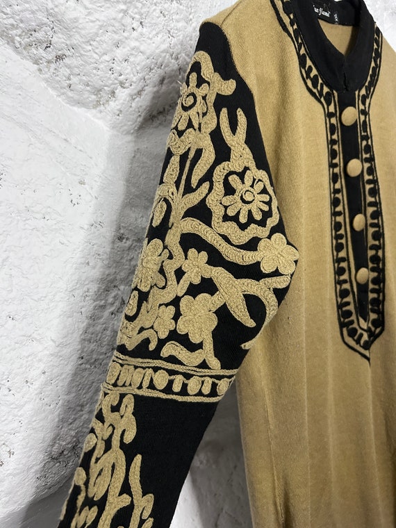 Boho Embroidered Dress / Long Sleeved Tunic / Chi… - image 8