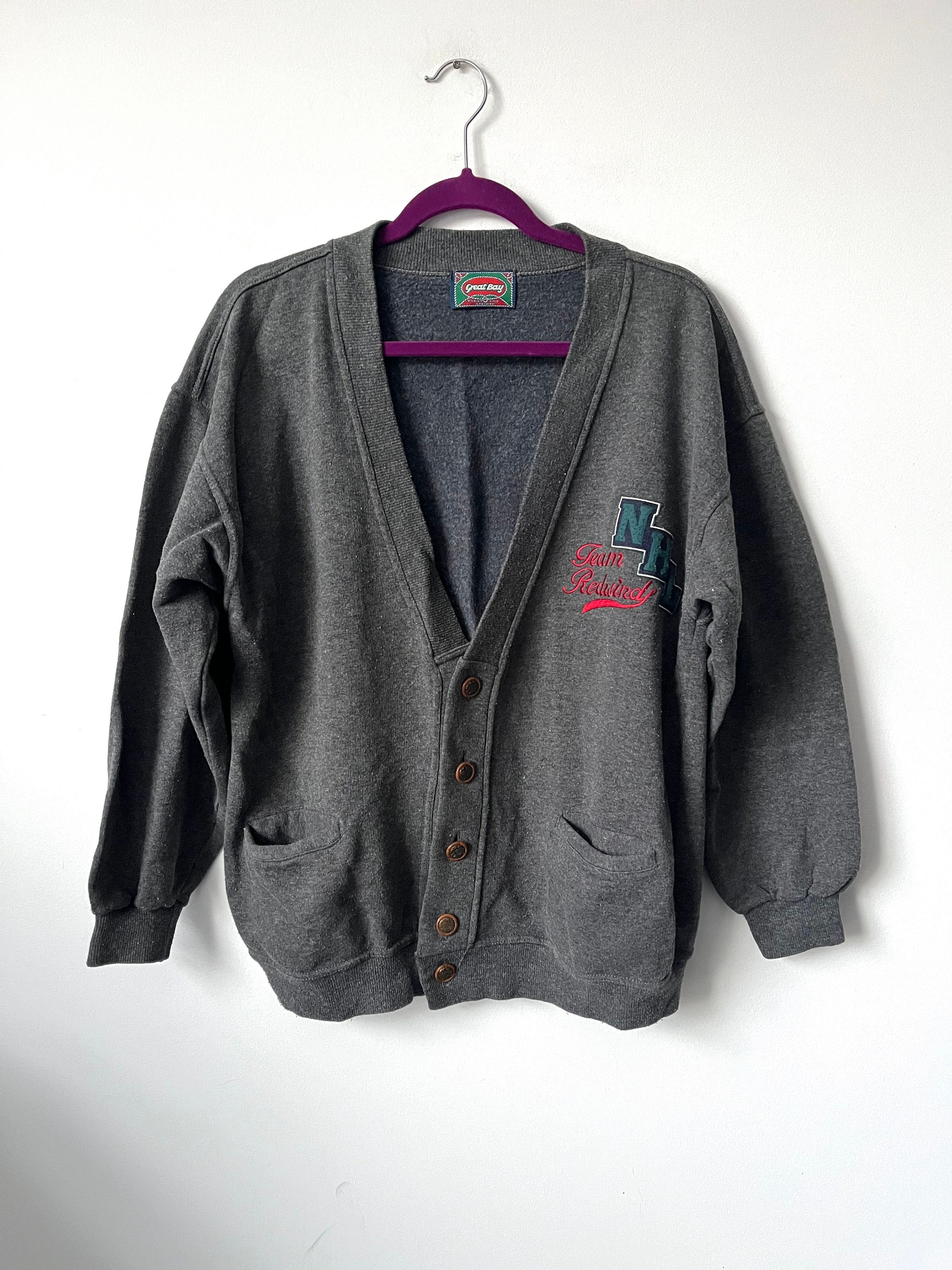 Baseball Style Cardigan / Jersey Cotton 