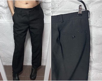 Classy Unisex Trousers / Suit Pants / Black Classy Pants / Man Pants / Sexless Pants / Boyfriend Pants / Power Dressing - S - M