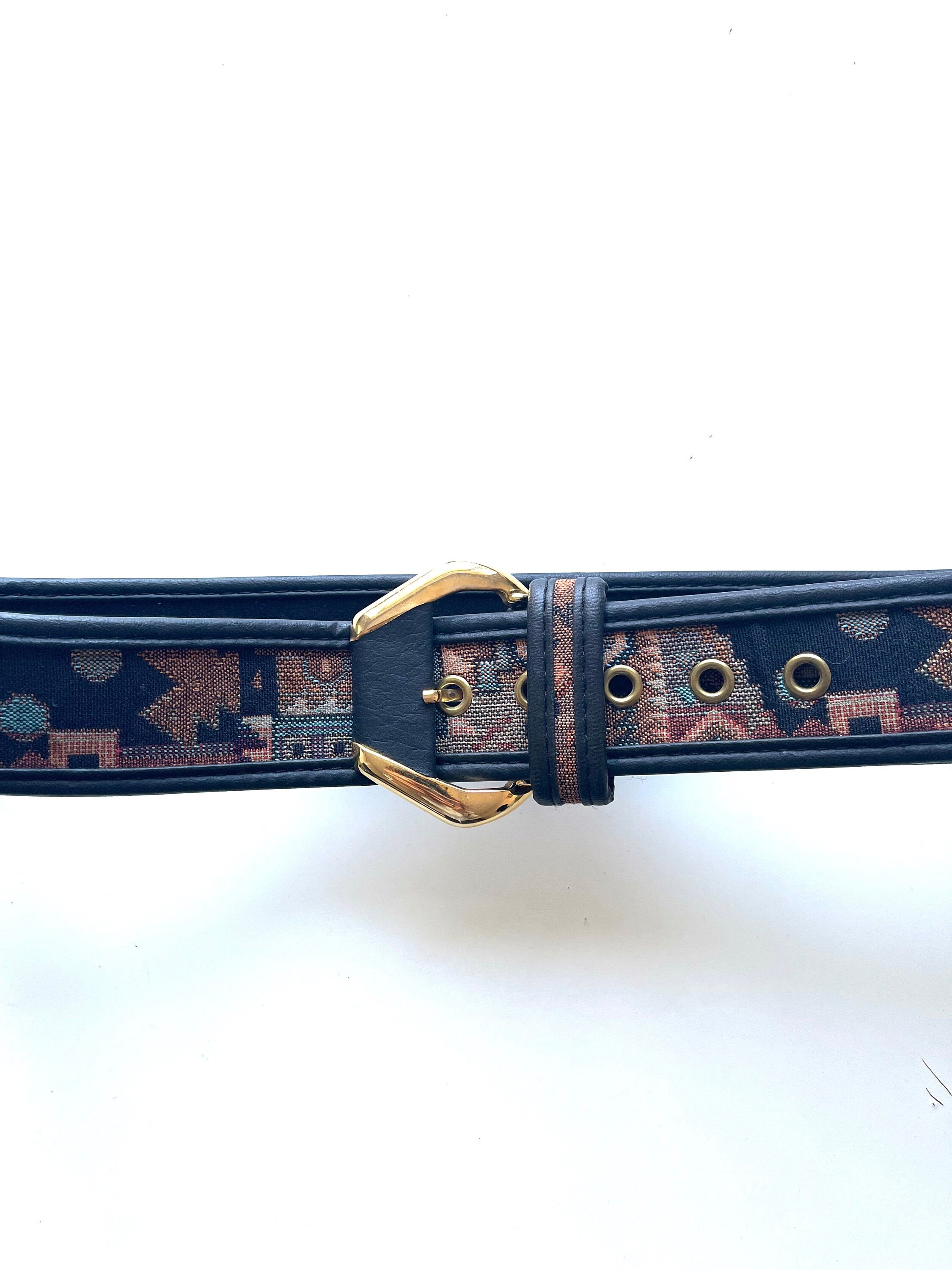 Authentic LOUIS VUITTON Tie The Knot 45mm Belt Black Leather