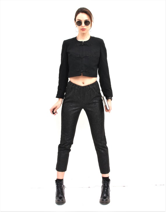 Pants / Crop Ankle Fancy Tight Pants 
