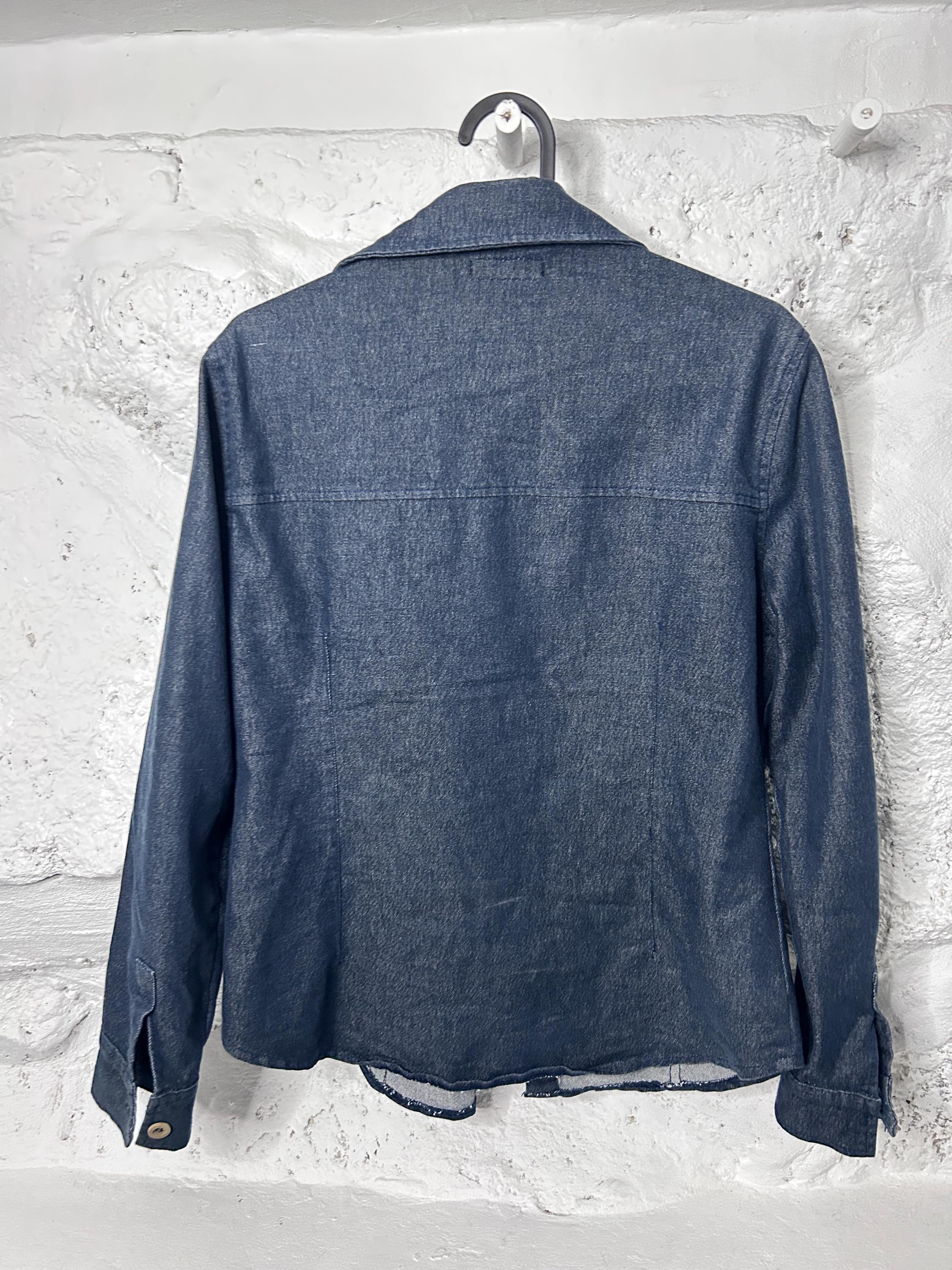 Vintage 70s Denim Jacket / Slim Button up Jacket / Retro