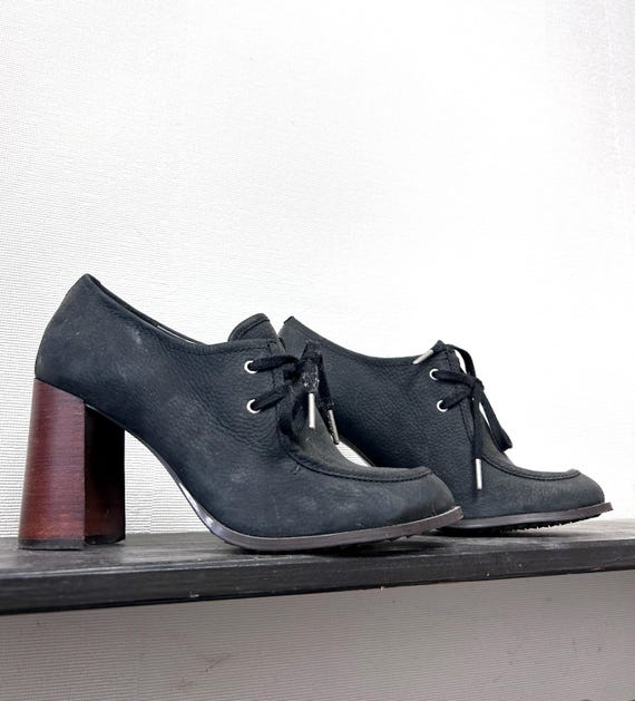 Clarks chunky heel best sale