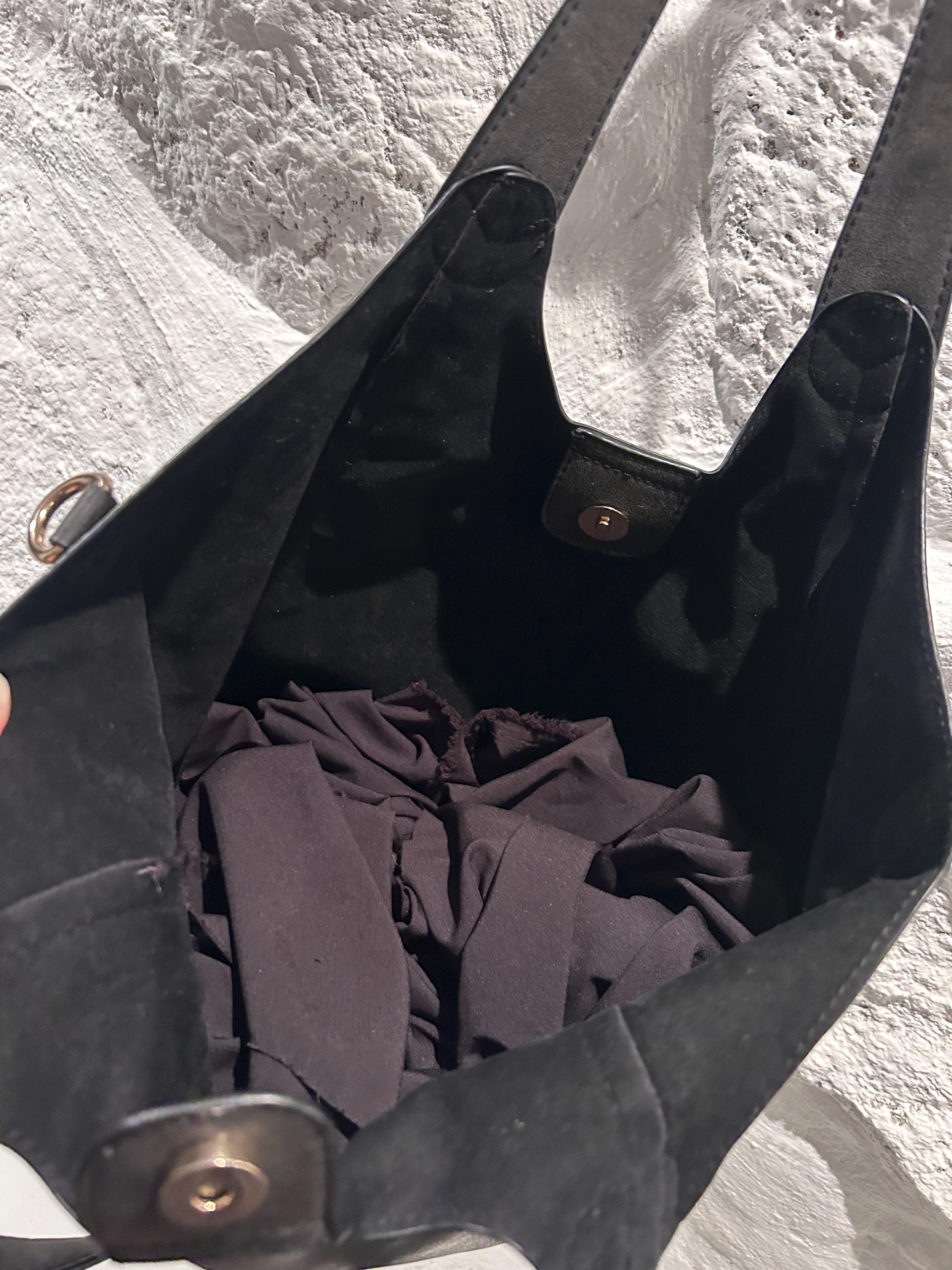 Y2K Black Faux Leather Hobo Bag: Snake Skin Detail - Etsy
