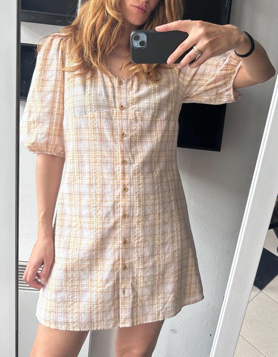 open lace back dress Classic Pink Stripe Button Front Shirt Dress - All Dresses
