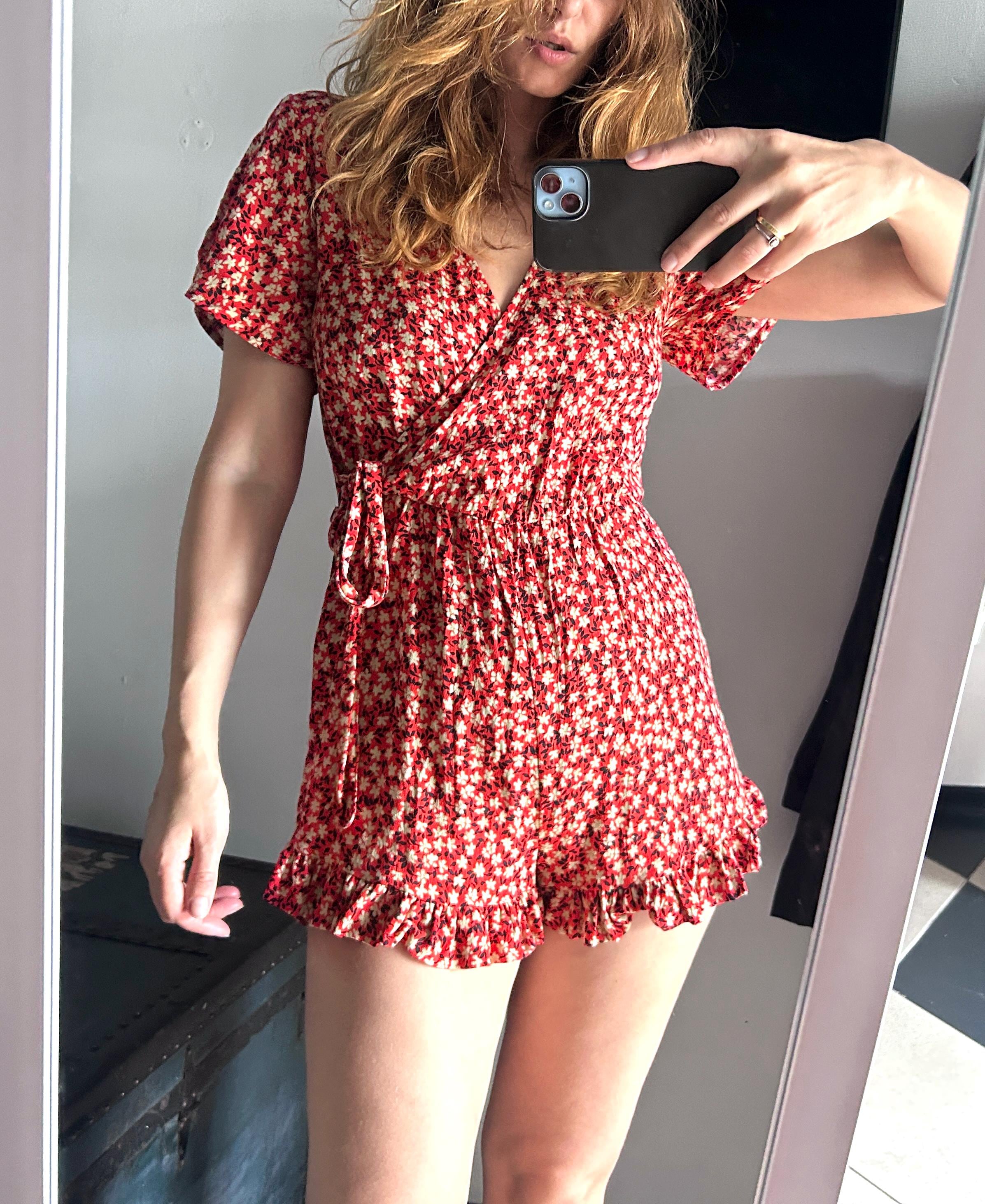 トップス Stitch work deep vneck rompers willfully Deep V Romper – Chic Stitch