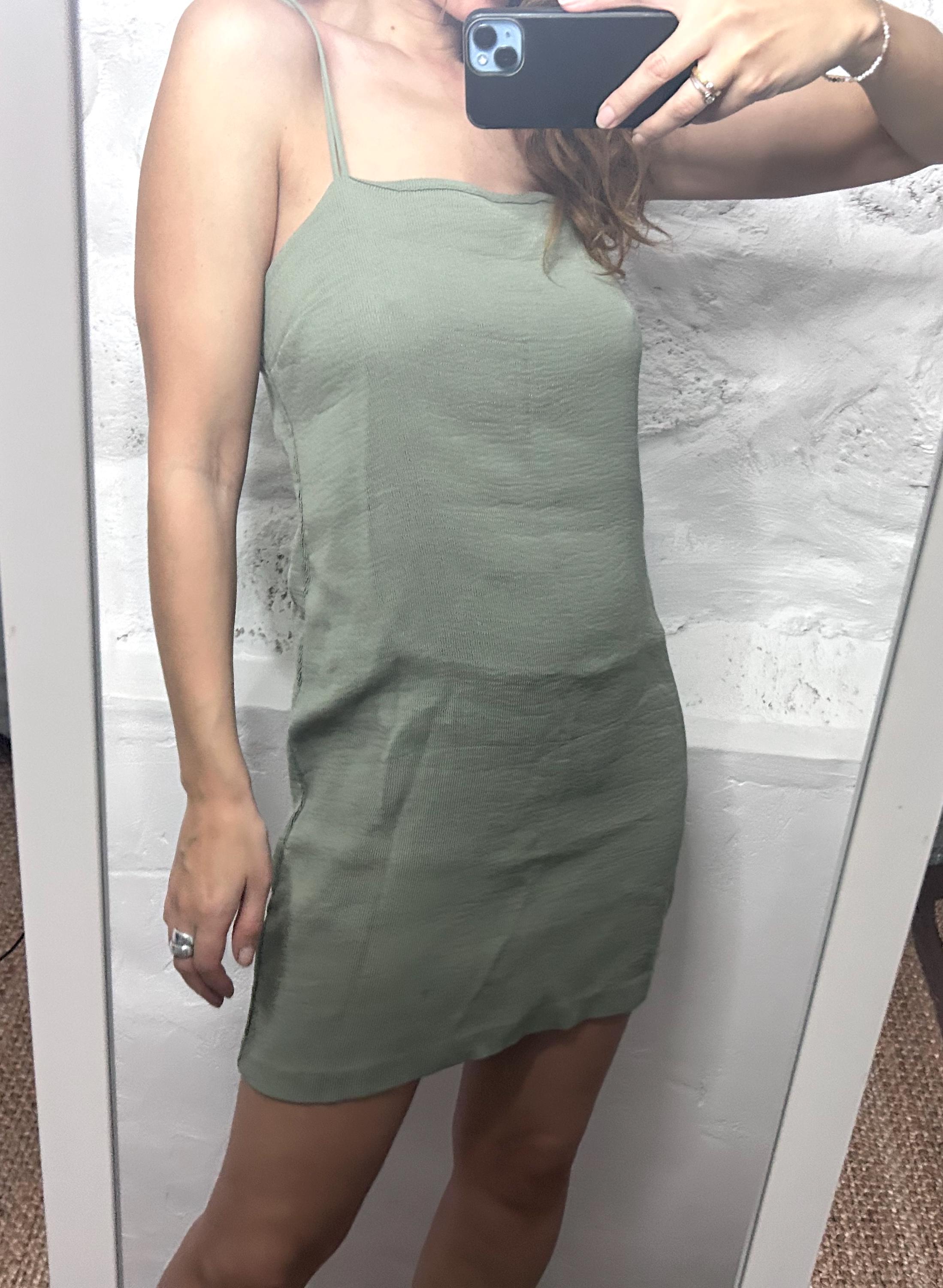 Khaki Slip Dress - Etsy