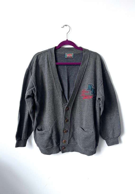 Baseball Style Cardigan / Jersey Cotton 