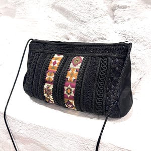 Bestickte kleine Boho Tasche / Boho Umhängetasche / Vegan Lover Tasche / Bali Style / Indian Style Bag / Festival Tasche