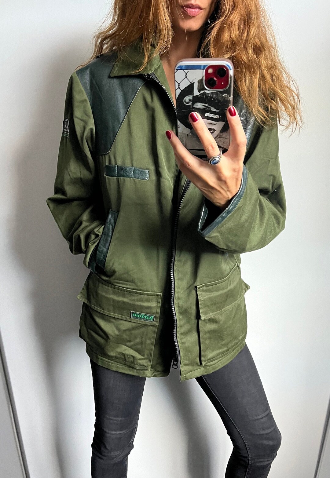 Khaki Canvas Jacket / Army Jacket / Unisex Jacket / Cargo Jacket ...