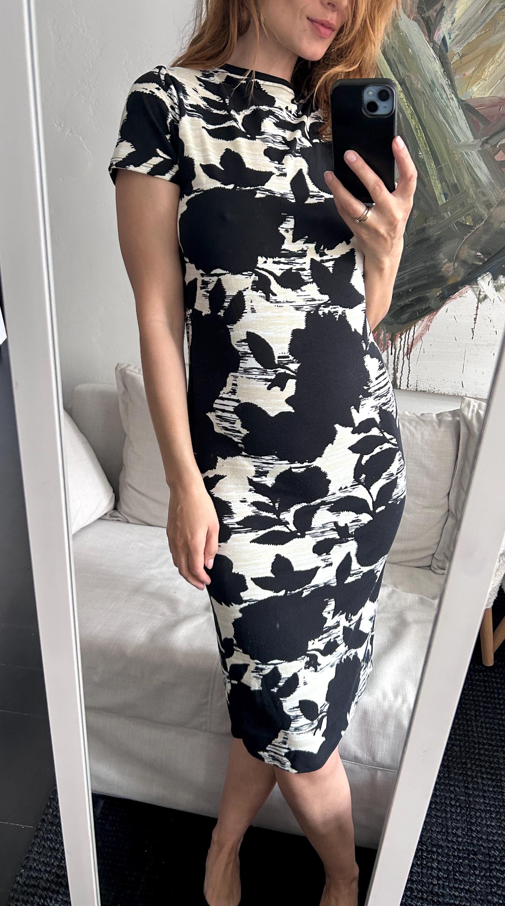 black floral knee length dress Amorya Women's Elegant Black Floral Lace Mesh Sheer Overlay Knee-Length  Dress,Spring And Summer Party,Scallop Long Sleeve Round Neck A-Line Formal  Dresses