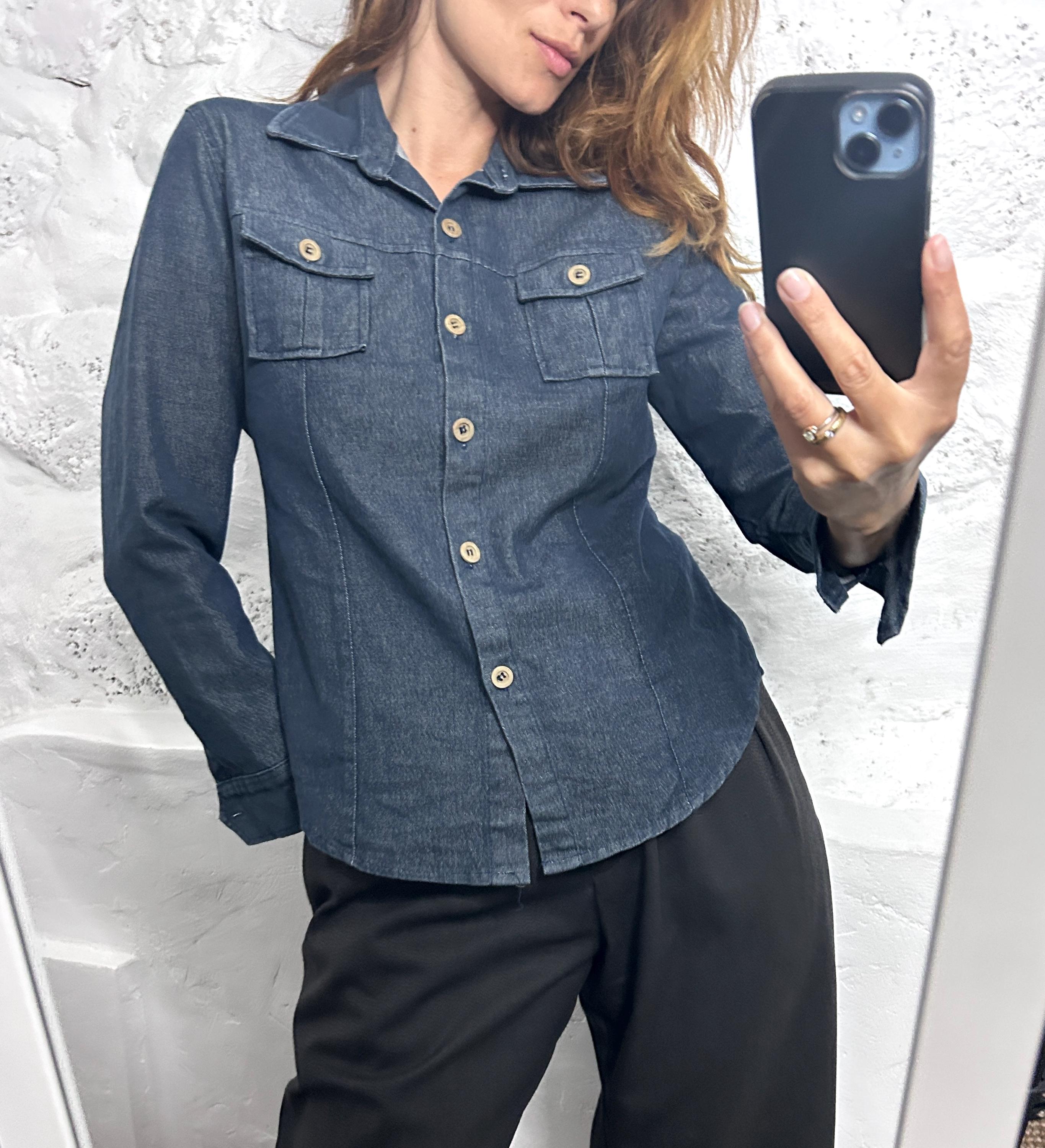 ジャケット・アウター vintage Rare 70s denim jacket indigo Vintage Wrangler Jacket 70's Trucker Indigo Denim Made in
