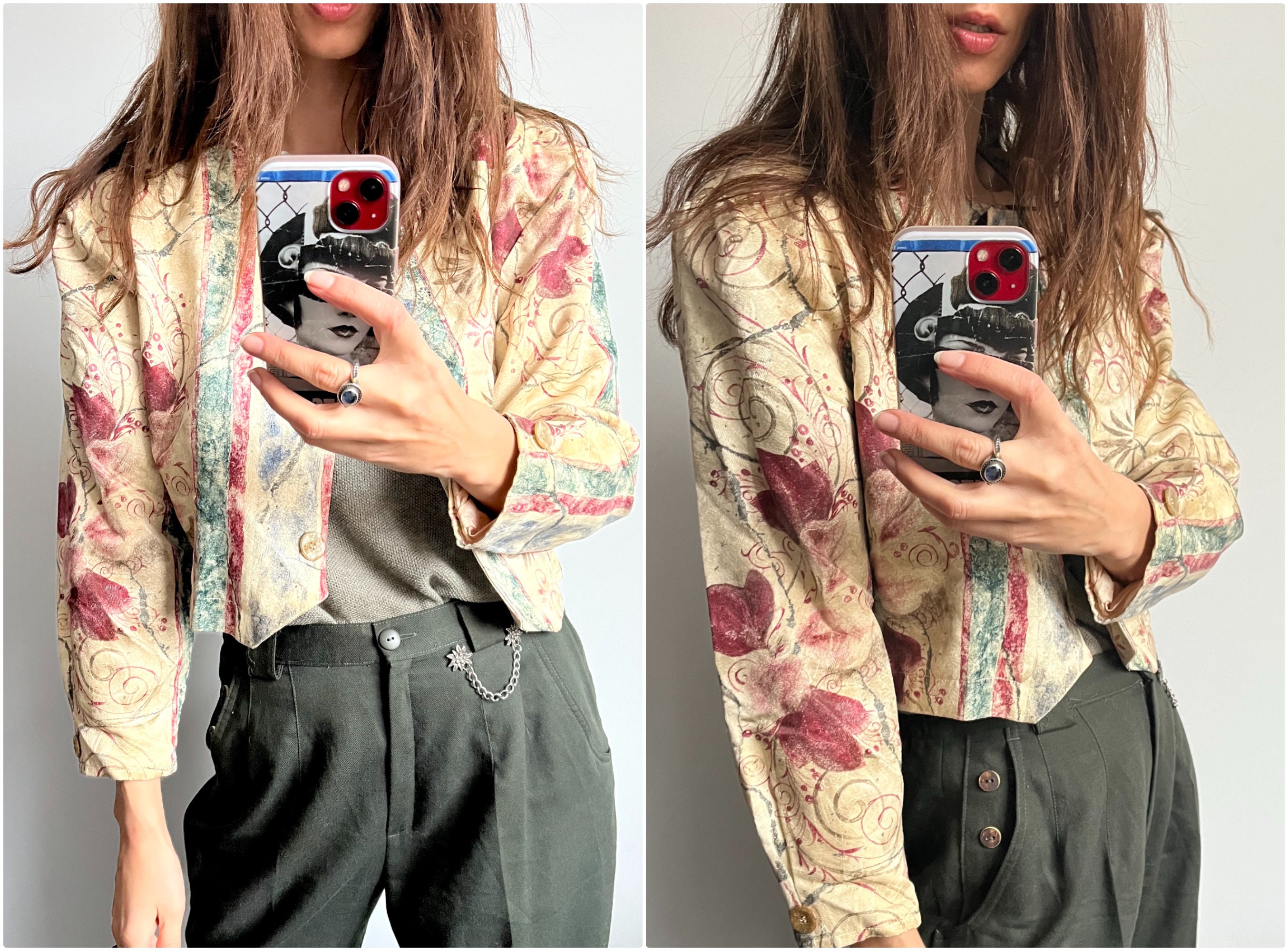 Jacquard Jacket - Etsy