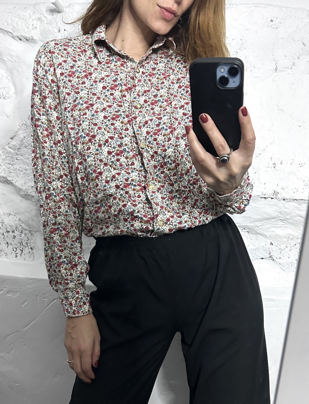Buber® | Vintage-Blumenbluse