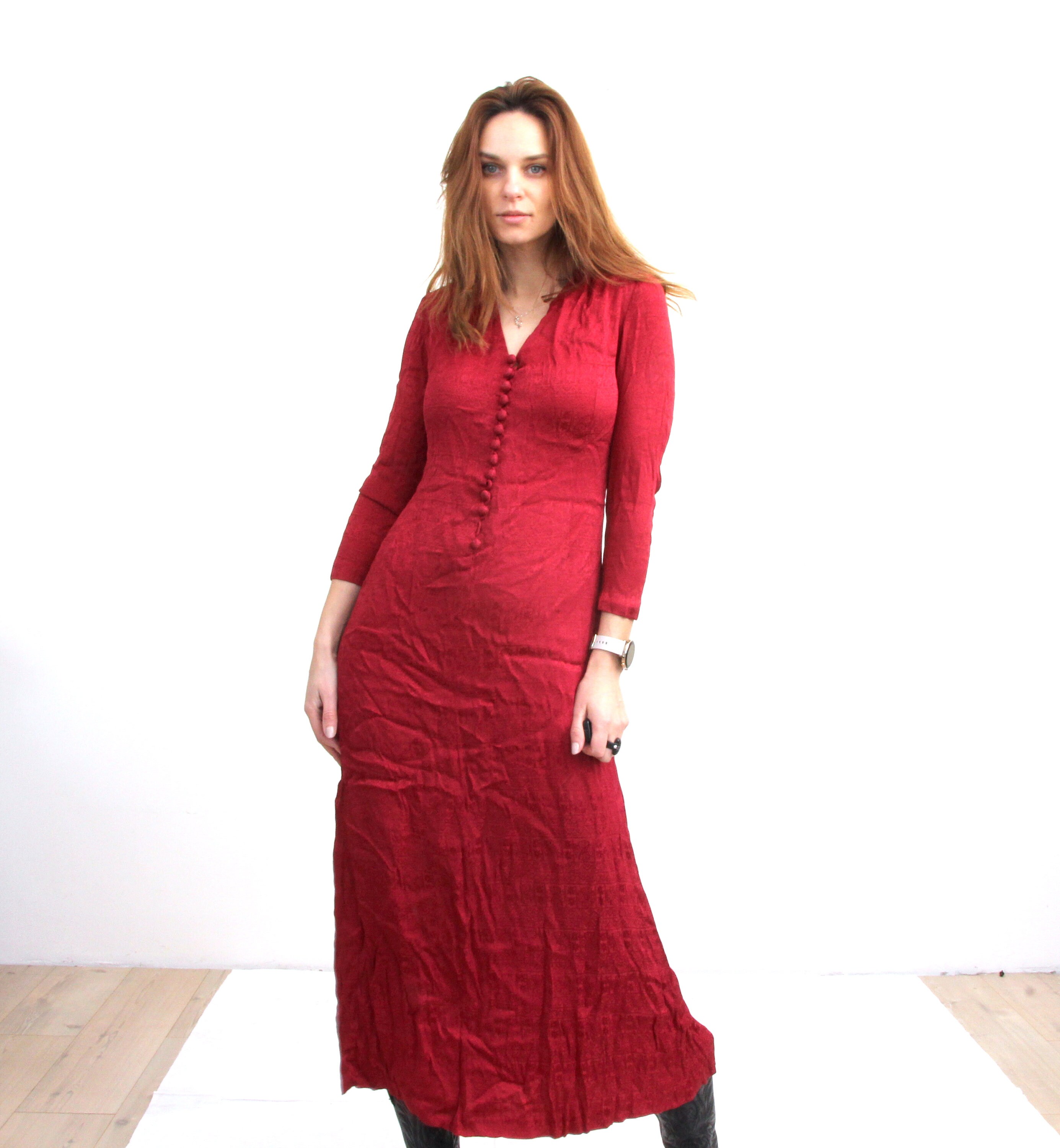 and wine gown