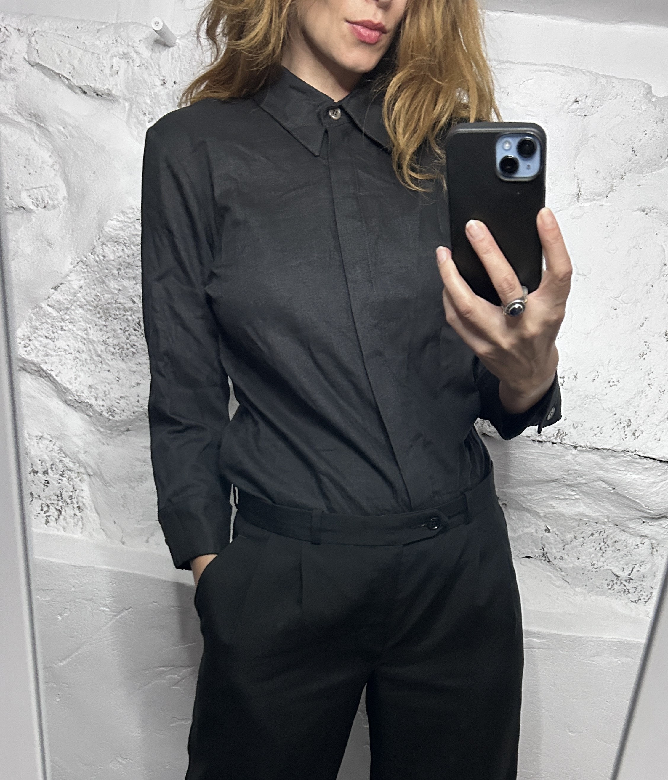 KATHARINE HAMNETT 80s 100% Silk shirt