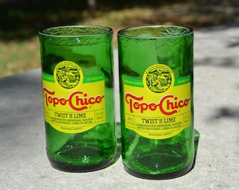 Set of 4 Topo Chico Twist of Lime Glasses