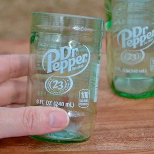 Set of 4 Dr. Pepper Bottle Glasses