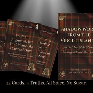 Lisez-moi pour savoir ce qu'il en est : Virgin Islands Shadow Work Deck-A Savage Shadow Work Deck Oracle | Jeu de cartes numérique et imprimé de 22 cartes