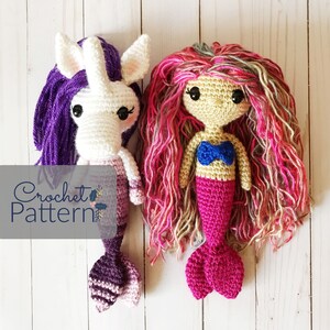 Crochet Mermaid Pattern, Crochet Mermaid Tutorial, Amigurumi Mermaid Pattern, My Lovely Mermaid Pattern, Crochet Amigurumi Mermaid Pattern
