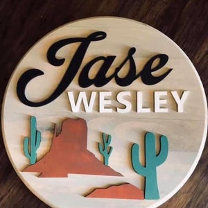 Custom Name Wood Sign, wall decor