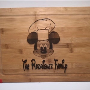 Personalized Engraved Cutting Boards, Mickey Mouse Inspired, Mickey Mouse personalized, cutting boards, personalized cutting boards