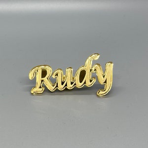 Personalized name brooch pin, brooch pin, gold brooch pin, name brooch, jewelry accessories