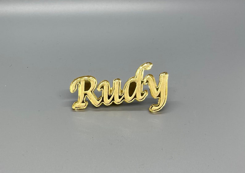 Personalized name brooch pin, brooch pin, gold brooch pin, name brooch, jewelry accessories image 2