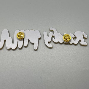 Personalized name brooch pin, brooch pin, gold brooch pin, name brooch, jewelry accessories image 8