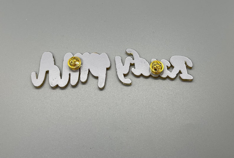 Personalized name brooch pin, brooch pin, gold brooch pin, name brooch, jewelry accessories image 8