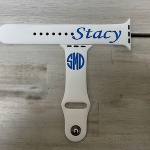 Engraveable Apple Watch Band, Personalized Apple Watch Strap, Custom Watch Bands with Name, Silicon Watch Band - for All Apple Watch Series