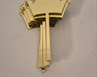 Adorno para pastel de corona acrílica con efecto espejo dorado, decoración para baby shower de princesa real, adorno para pastel de boda, decoración de corona para pastel, decoración dorada para fiestas