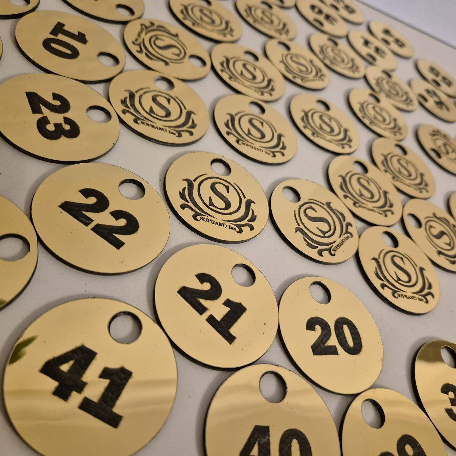 Custom Acrylic Locker Tags, Engraved Number Keychains, Gym Locker ...