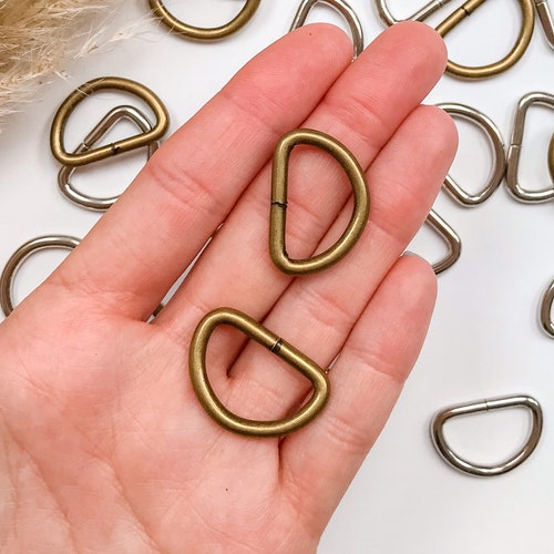 Metal D Rings 20mm D Rings for Straps Antique Brass & Etsy