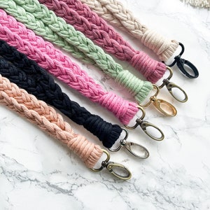 Handmade Macrame Lanyard | Boho Lanyard | ID Holder | Key Holder | Gift for her | Work Lanyard | Gift for mum | Cute Lanyard