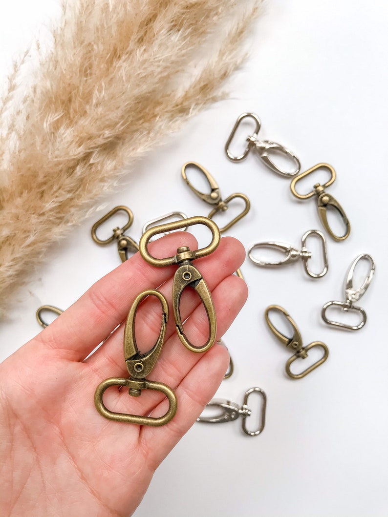 Metal Swivel Lobster Clasps Keychain Hooks 25mm Carabiner Etsy UK
