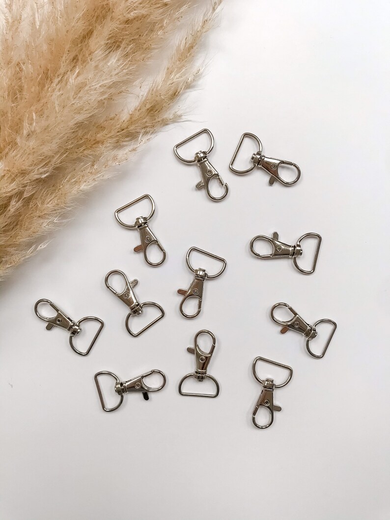 D Ring Swivel Lobster Clasp Keychain Hooks 25mm & 20mm Etsy UK