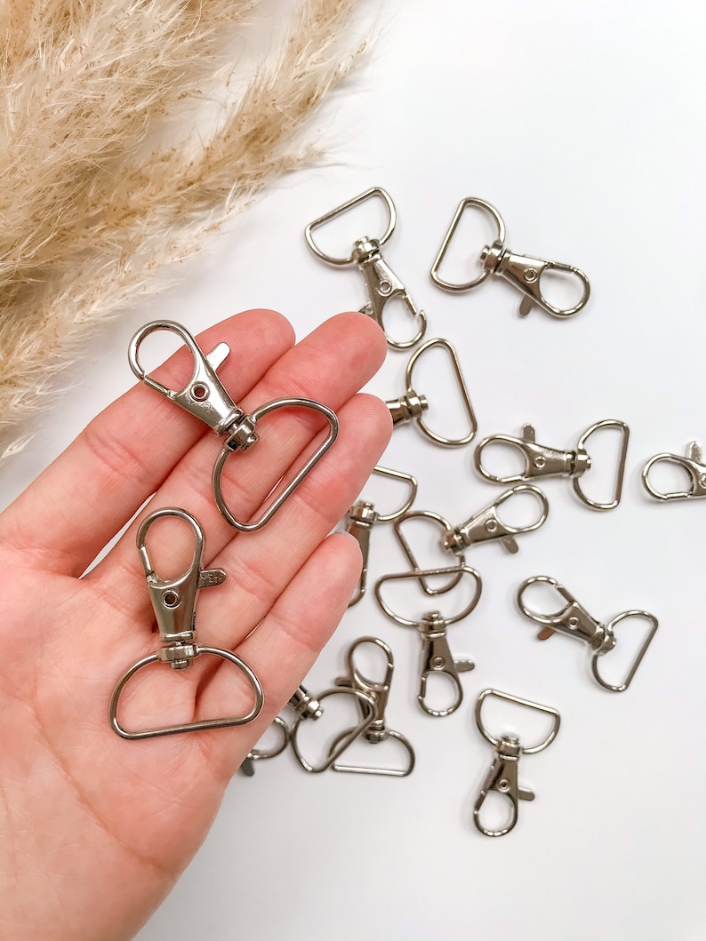 D Ring Swivel Lobster Clasp Keychain Hooks 25mm & 20mm Etsy Australia