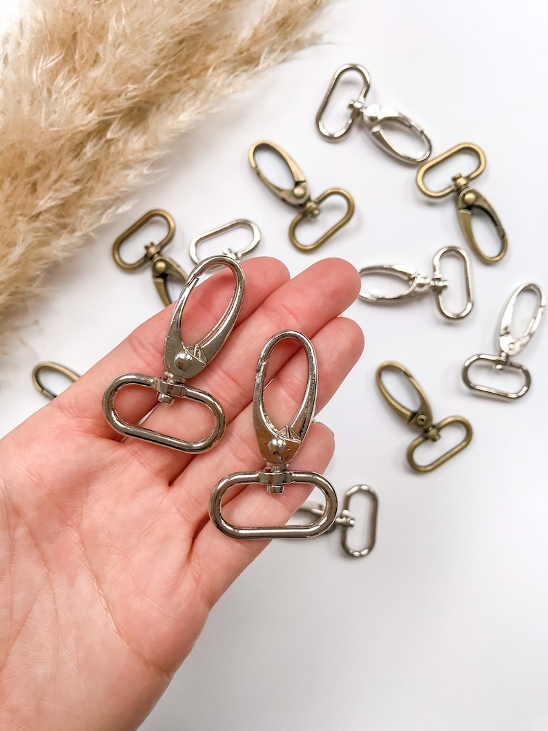 Metal Swivel Lobster Clasps Keychain Hooks 25mm Carabiner Etsy UK
