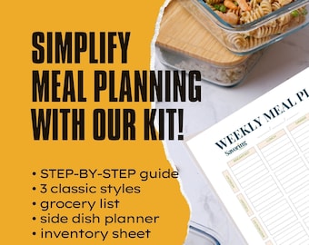 Kit completo de planificación de menús para facilitar la alimentación saludable
