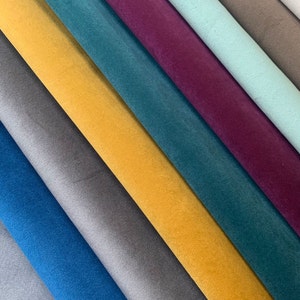 Plush Velvet Fabric Upholstery Soft Material  for Cushion, Curtain Craft Sell by metres.