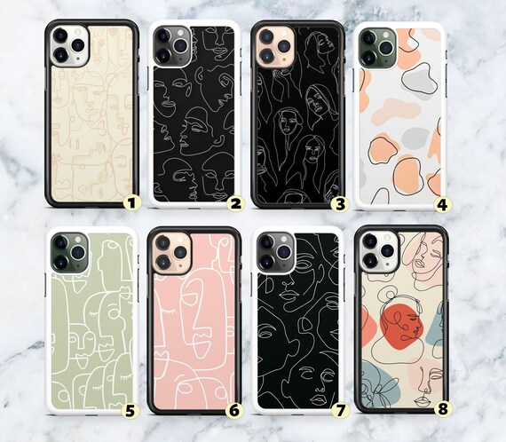 Aesthetic Minimalist Line Art Rubber Phone Case For Iphone 6 Etsy